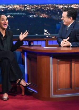 Tracee Ellis Ross on 'The Late Show with Stephen Colbert' in New York